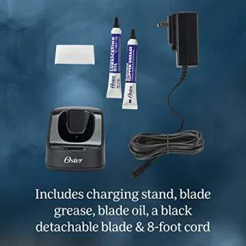 Oster Professional Cordless Hair Clippers, Classic 76 for Barbers and Hair Cutting with Detachable Blade, Burgundy