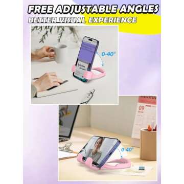 CALDEVER Stocking Stuffers for Women Teens Girls Boys Teenage Men Kids Gifts for Men Christmas: Thumbs Up Lazy Phone Stand Holder Gadgets Dad Father Mother Mom Husband Wife Adults Who Have Everything