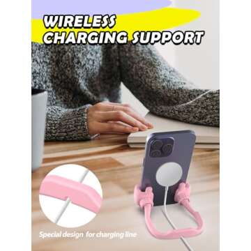 CALDEVER Stocking Stuffers for Women Teens Girls Boys Teenage Men Kids Gifts for Men Christmas: Thumbs Up Lazy Phone Stand Holder Gadgets Dad Father Mother Mom Husband Wife Adults Who Have Everything