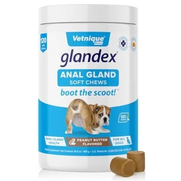 Glandex Anal Gland Soft Chew Treats with Pumpkin for Dogs Digestive Enzymes, Probiotics Fiber Supple...