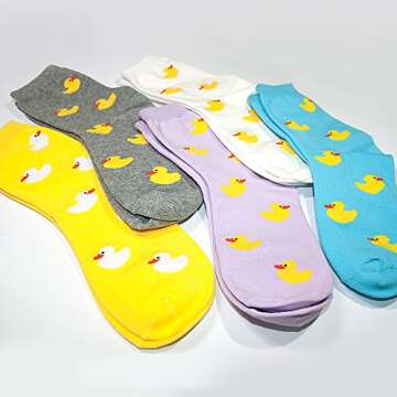 KONY 5 Pack Women's Cute Animal Socks - Fun & Cozy
