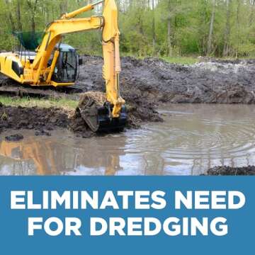 Jenlis Muck Razer Aquatic Weed & Sludge Tiller, Heavy Duty Silt & Scum Reducing Tool, Rid Outdoor Pond & Lake Shoreline of Mud, Clean Sand Beaches & Create Clear Lakefronts, Easy & Simple Assembly