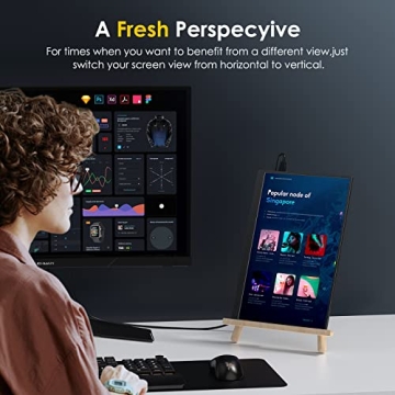 MNN 2.5K Portable Monitor 13.3" UHD USB-C HDMI