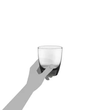 Libbey Classic Smoke Rocks Glasses Set, Classic Glassware Drinking Glasses Set of 12, Elegant, Dishwasher Safe Glasses for Cocktail Parties And More