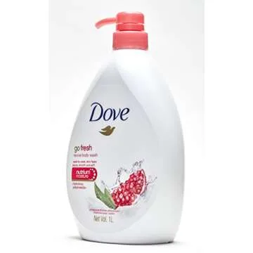 Dove Go Fresh Revive Body Wash, Pomegranate and Lemon Verbena Scent, 33.8 Ounce (1 Liter) International Version