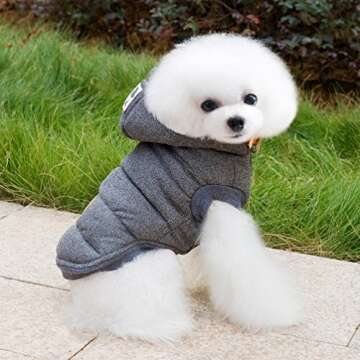 SELMAI Fleece Hoodie for Small Dog Winter Wear
