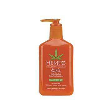 Hempz Yuzu & Starfruit Daily Herbal Lotion with Broad Spectrum SPF 30 - Fragranced, Paraben-Free Sun...