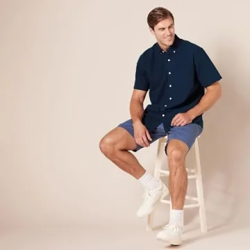 Classic 100% Cotton Oxford Casual Shirt for Men