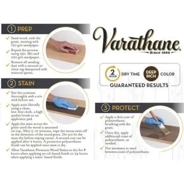 Varathane 211794 Oil-Based Interior Wood Stain, Half Pint, Provincial