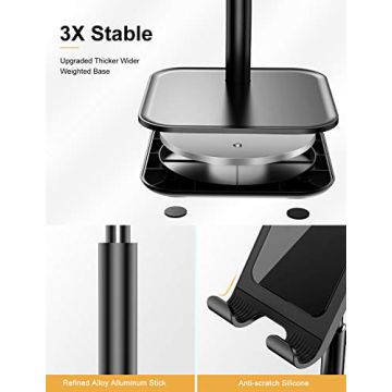 YIKA Cell Phone Stand for Tablets and Phones - Adjustable Design
