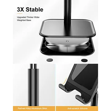 YIKA Cell Phone Stand for Tablets and Phones - Adjustable Design