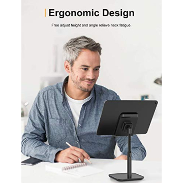 YIKA Cell Phone Stand for Tablets and Phones - Adjustable Design