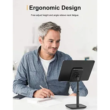 YIKA Cell Phone Stand for Tablets and Phones - Adjustable Design