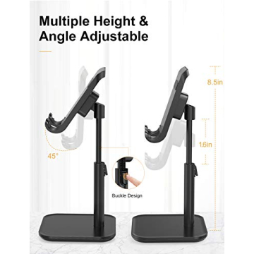 YIKA Cell Phone Stand for Tablets and Phones - Adjustable Design