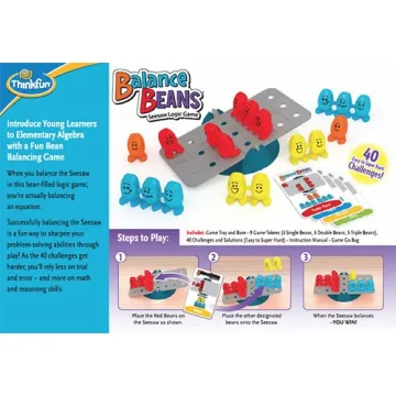 ThinkFun Balance Beans Math Game for Kids | Learning Toy