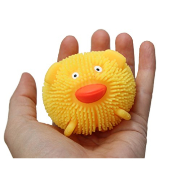 Set of 4 Adorable Mini Animal Puffer Balls for Kids