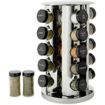 Kamenstein 20 Jar Spice Rack with Free Refills