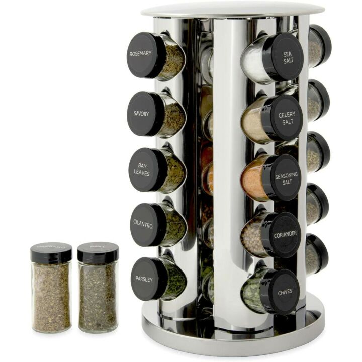 Kamenstein 20 Jar Spice Rack with Free Refills