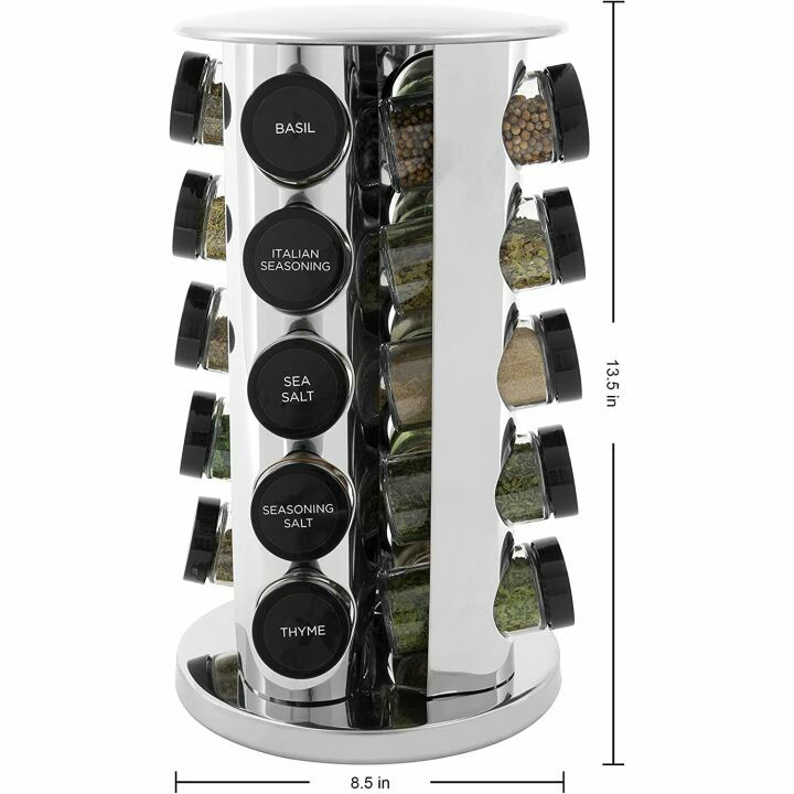 Kamenstein 20 Jar Spice Rack with Free Refills