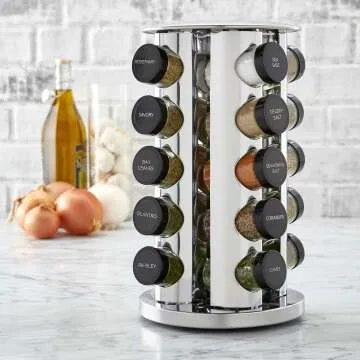 Kamenstein 20 Jar Spice Rack with Free Refills
