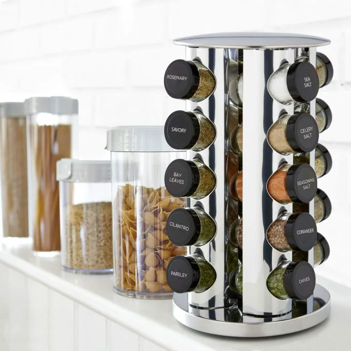 Kamenstein 20 Jar Spice Rack with Free Refills