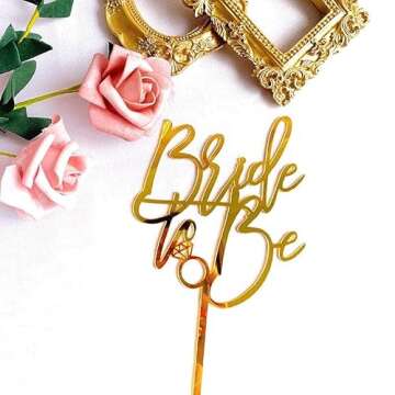 Elegant Happy Birthday Cake Topper for Celebrations