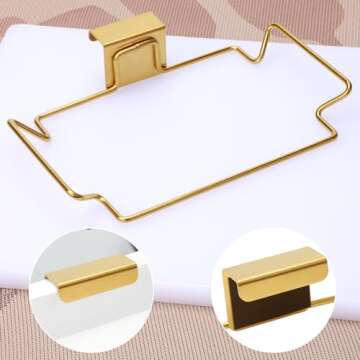 OYSIR Stainless Steel Trash Bag Holder for Kitchen Cabinets