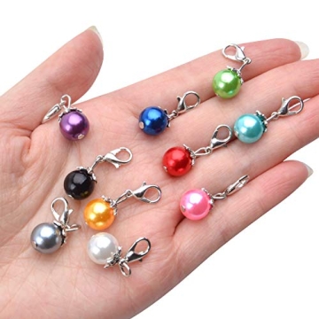 Colorful Aylifu Clip-On Charms for Jewelry Crafts