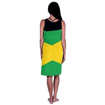Jamaican Flag Pride Large Beach Blanket Towel for All