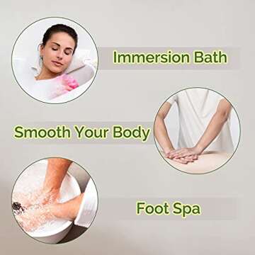 Bath Salts Gift Set 6-Pack, Foot and Body Sea Salts for Soaking, Wooden Scooper, 0.5oz Argan Oil, Bath Salts for Women Relaxing, Mother's Day Gifts for Mom