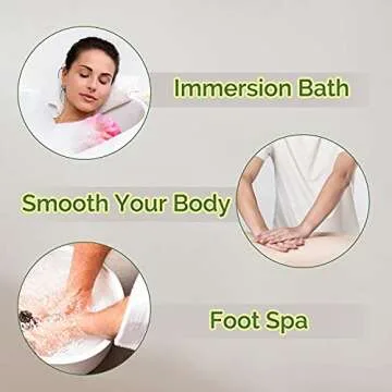 Bath Salts Gift Set 6-Pack, Foot and Body Sea Salts for Soaking, Wooden Scooper, 0.5oz Argan Oil, Bath Salts for Women Relaxing, Mother's Day Gifts for Mom