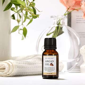 Bath Salts Gift Set 6-Pack, Foot and Body Sea Salts for Soaking, Wooden Scooper, 0.5oz Argan Oil, Bath Salts for Women Relaxing, Mother's Day Gifts for Mom