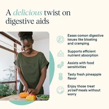 Ora Organic Multi-Enzyme Supplement - Vegan, Gluten Free Enzymes for Digestion with Probiotics & Prebiotics for Gut Health, Bloating, Constipation and Gas Relief - Pineapple Flavor, 30 Servings