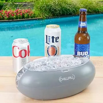 Instant Drink Chiller - Rapid Beverage Chiller for Cans 12 oz or 16 oz & Glass Bottles - Portable Instant Beverage Cooler - Fast & Efficient Instant Drink Cooler for Parties, Picnics & BBQs