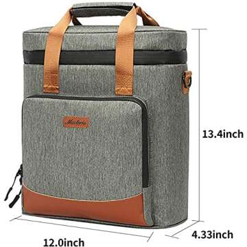 Versatile 3 Bottle Wine Tote Carrier for Wine Lovers