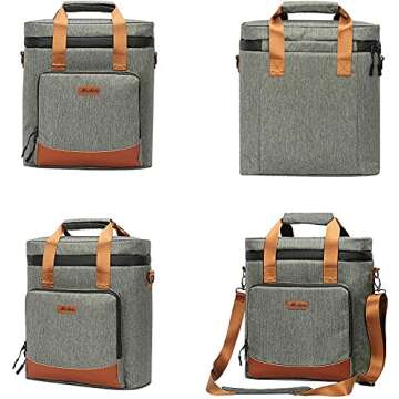 Versatile 3 Bottle Wine Tote Carrier for Wine Lovers