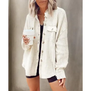 Stylish Women’s Button Down Blouse Shacket for All Seasons