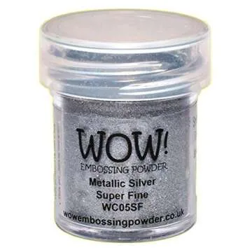 Wow! Embossing Powder Metallic Bundle: Gold, Silver, Platinum and Copper, 15ml (1) (1, Brown)