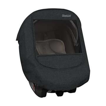 Manito Melange Infant Car Seat Weather Shield (Charcoal Grey)