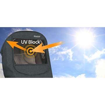 Manito Melange Infant Car Seat Weather Shield (Charcoal Grey)