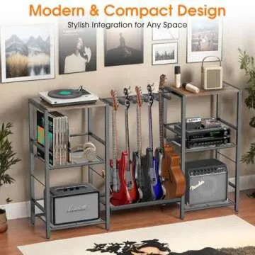 HIXICOPA Guitar Rack and Music Gear Organizer