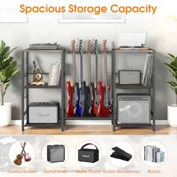HIXICOPA Guitar Rack and Music Gear Organizer