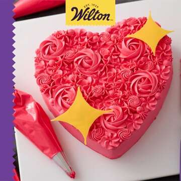 Wilton Decorator Preferred Heart Shaped Cake Pan, 8-In. Baking Pan for Lovely Cakes, Aluminum