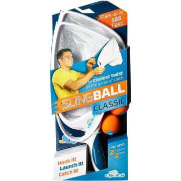 Exciting Blue Orange Slingball Family Game