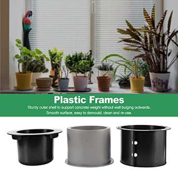 UMXOSM Silicone Molds for DIY Succulent Planters