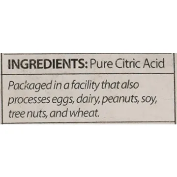 Milliard Citric Acid - 100% Pure Non-GMO 2 Pound