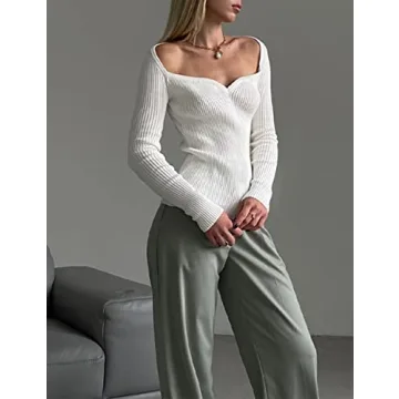 Sexy Sweetheart Neck Cropped Sweater for Women