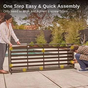 EAST OAK Life Chatter Outdoor Sofa for Cozy Gatherings