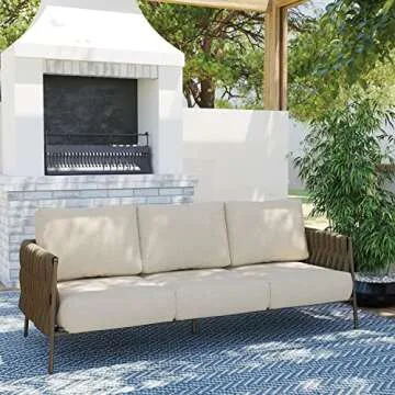 EAST OAK Life Chatter Outdoor Sofa for Cozy Gatherings