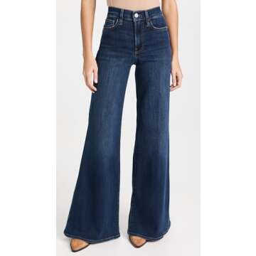 FRAME Women's Le Palazzo Jeans, Majesty, Blue, 25